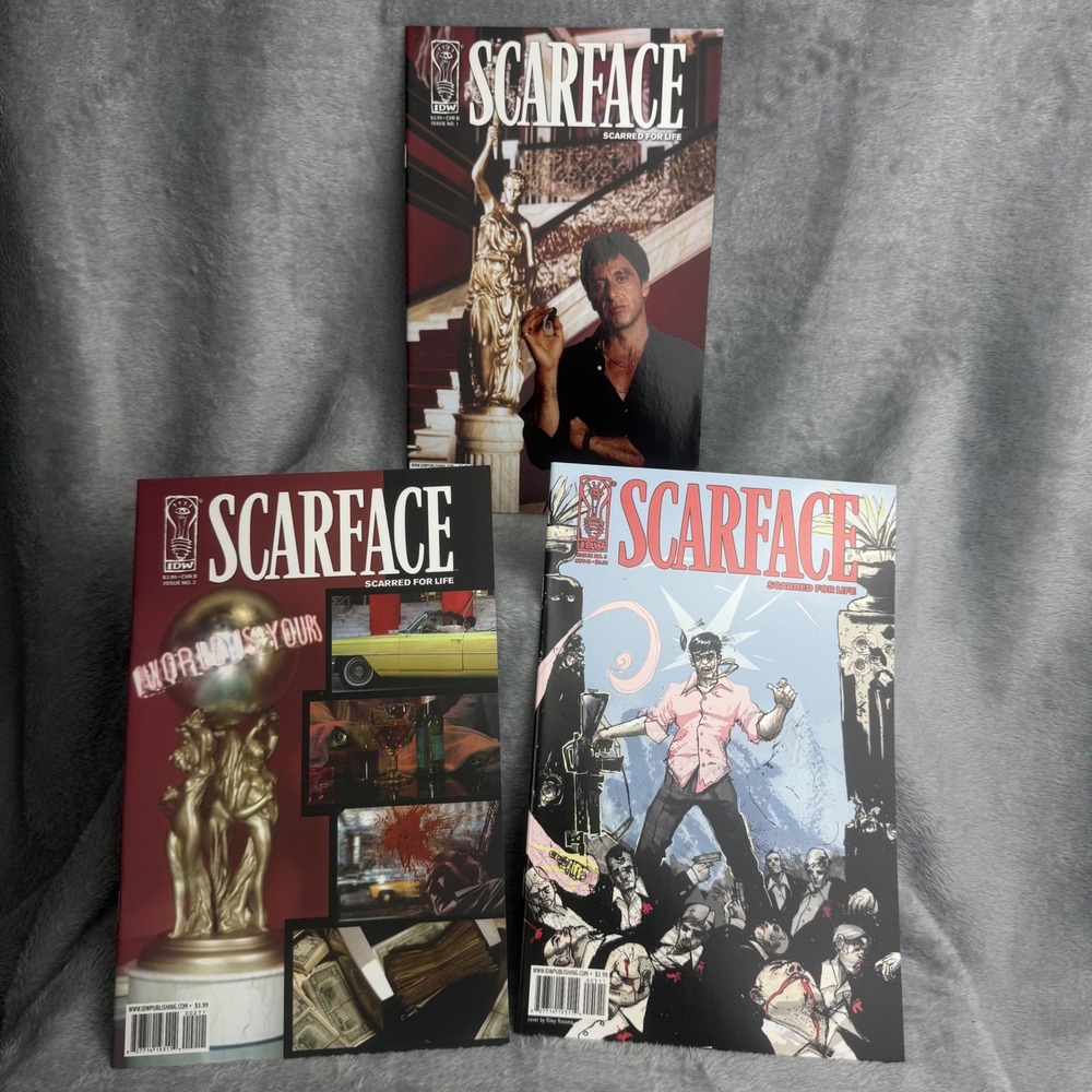 Scarface Scarred For Life 1 2 5 Comic Book Lot IDW Publishing 2007 Tony Montana